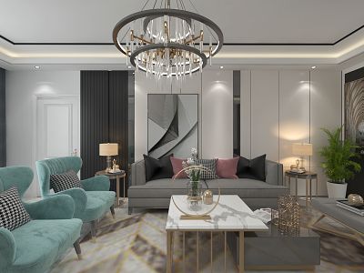 宇科多蓝花园132平米现代风格装修案例