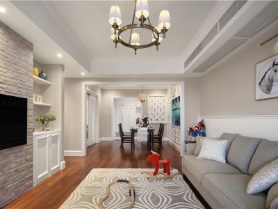 东城水岸102平米美式风格装修案例