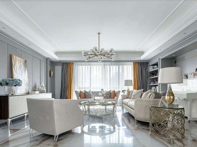 易大天地150平米轻奢风格三居室装修案例