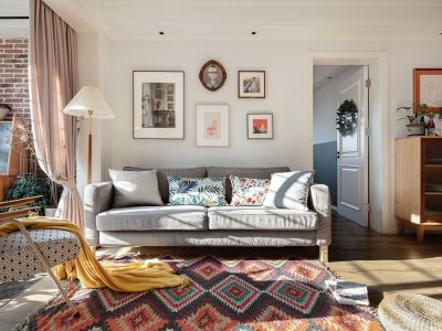 东泰·百合公寓106平米现代简约三居室装修案例