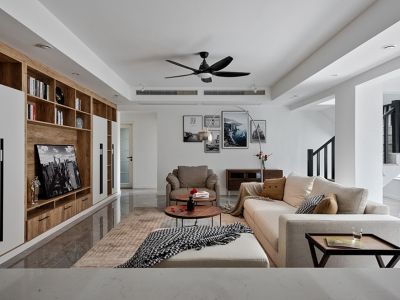 中梁府140平米现代简约四居室装修案例