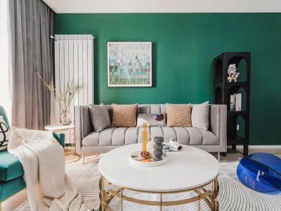 文鼎苑93平米现代轻奢风小三居装修案例