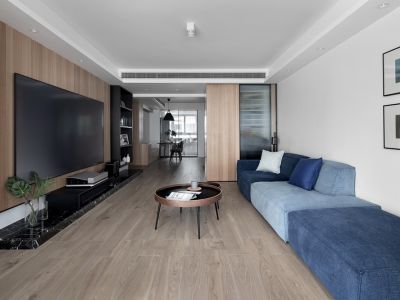 碧海明珠花园南区120平米现代风格三居室装修案例