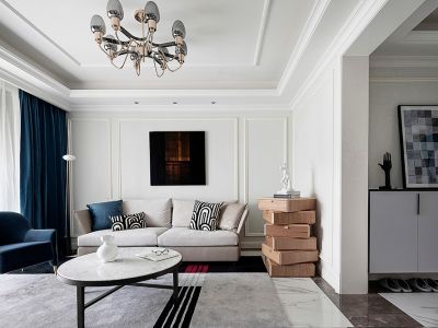 海湾浪琴105平米简美风格三居室装修案例