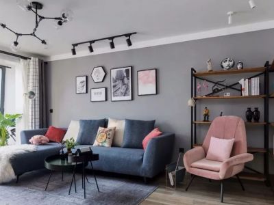 巨鼎国际90平北欧清新二居室装修案例