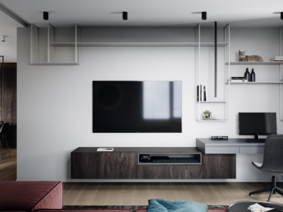 蓝庭花园86平米现代简约二居室装修案例