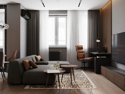 飞霞港湾80平米现代简约二居室装修案例