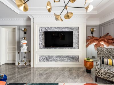 米兰花园120平米美式轻奢三居室装修案例