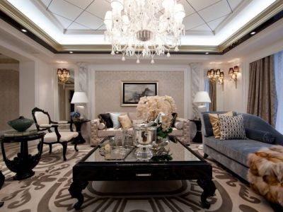 明悦西城135平米三居室现代装修案例