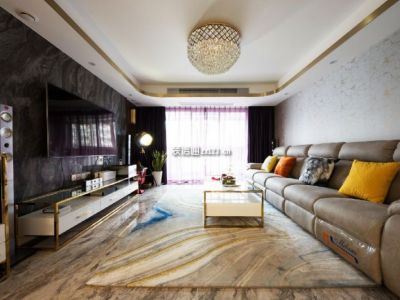 江海名府135平现代简约风格装修案例