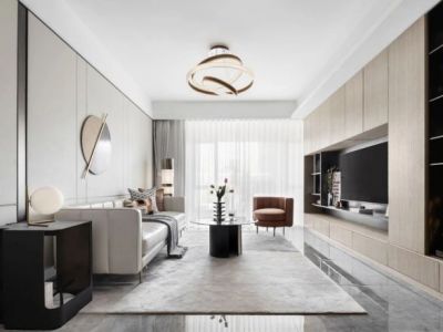 宋都·如意长江现代风格130平米装修案例