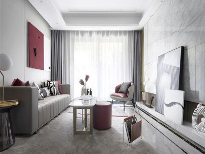 盛世学府110平方四室现代装修案例