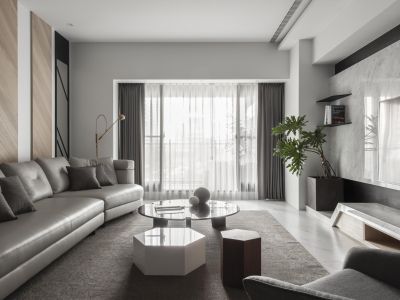 新雅花园港式风格60平米两室两厅装修案例