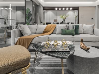 时代名城150平现代风格装修案例