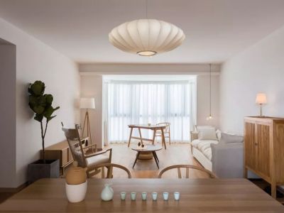 御景龙庭126平方日式三居装修案例