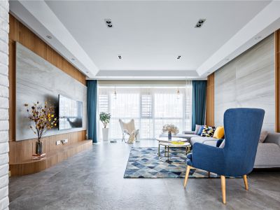 安泰翡翠城北欧风格130平米三室两厅装修案例