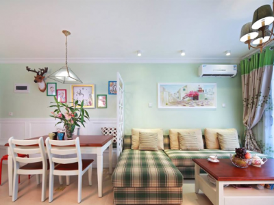 鼓楼新城127平田园风格装修案例