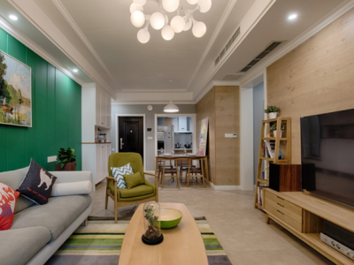 康桥桃花源里113平简约风格装修案例