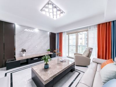 云邸华府116平米现代风格三居装修案例