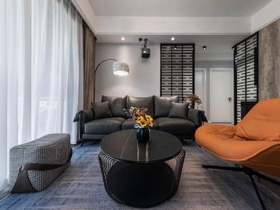 万科云城现代风格80平米二居室装修案例