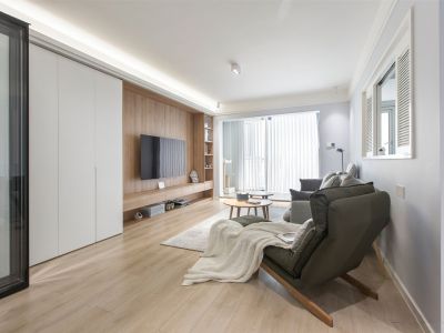 大东海中央府北欧风格106平米三居室装修案例