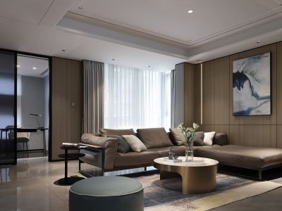 建发·玺云现代风格170平米四居室装修案例