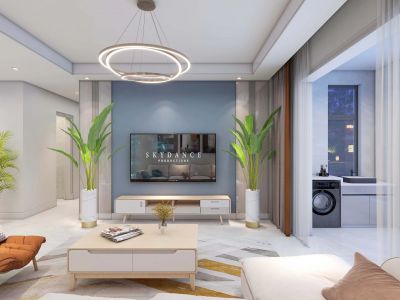 国宝红磡137平米简约风格三室两厅装修案例