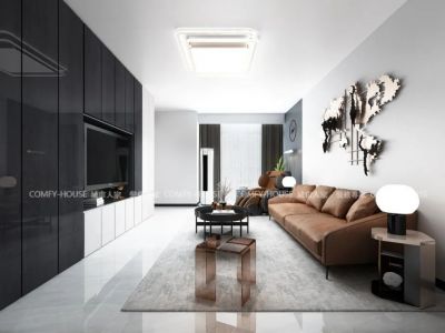 当代城140㎡现代简约风三居室装修案例