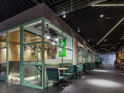 130平米现代甜点店装修案例