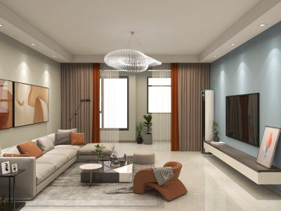 149㎡简约风格，时尚温馨，多储物空间！