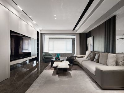 立信帝景城132平现代风格四居装修案例