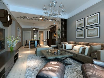 玉虹豪庭95平现代风装修案例