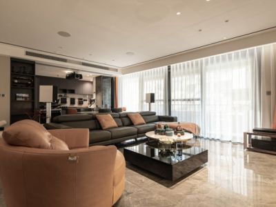 世纪玺悦130平三居室现代风格装修案例