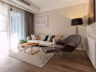 东尚蓝湾86平现代三居室装修案例