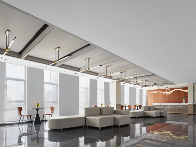 现代风格办公室400平米装修案例