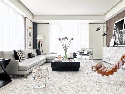 吾悦华府140平现代风格四居装修案例