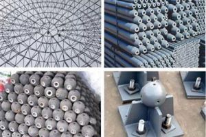 [ 曲阜东方工程]黑龙江省七台河市网架公司-七台河市网架加工厂-七台河市螺栓球网架公司