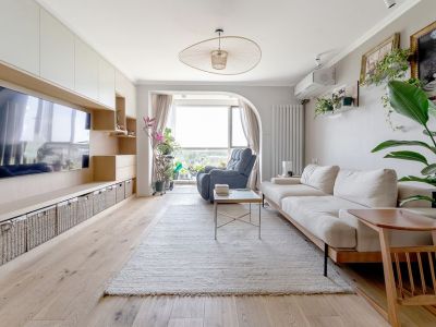 恒大银湖城128平北欧风格三居室装修案例