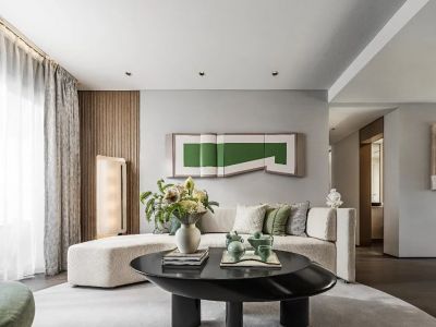 珑澄汇124平米现代简约三居装修案例