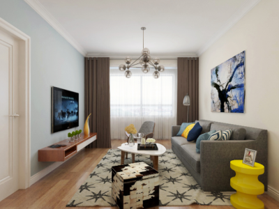 万华城123平简约风格装修案例