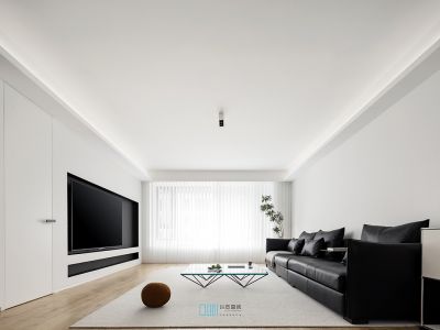 玉兰花园168平四居室现代风格装修案例