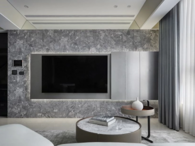 恒大金碧新城132㎡三居室现代简约装修案例