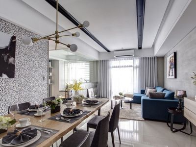 景江花园135平现代风格装修案例