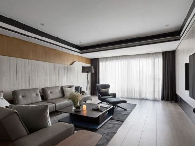 紫金新景园150平现代风格装修案例