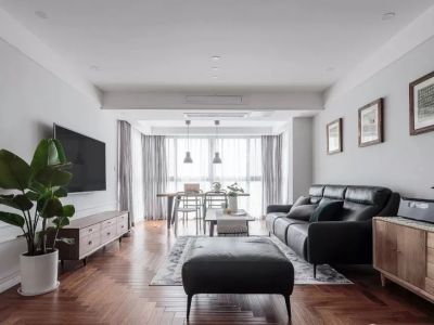 云山新语118平米简约三居装修案例