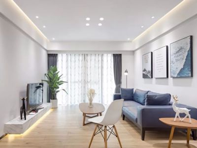 万科未来水岸124平米简约三居装修案例