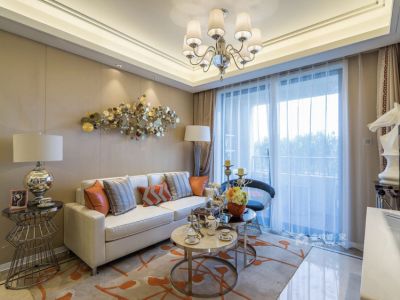 龙湖九墅98平二居室现代轻奢装修案例