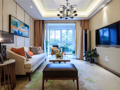 博泰海畔澜廷99平米现代风格三室两厅装修案例