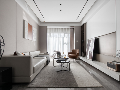 博泰海畔澜廷99平米现代风格三室两厅装修案例