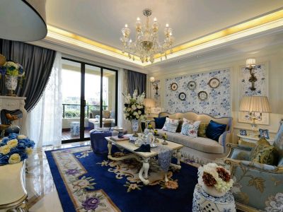 海星家园第151平米地中海风格三室两厅装修案例